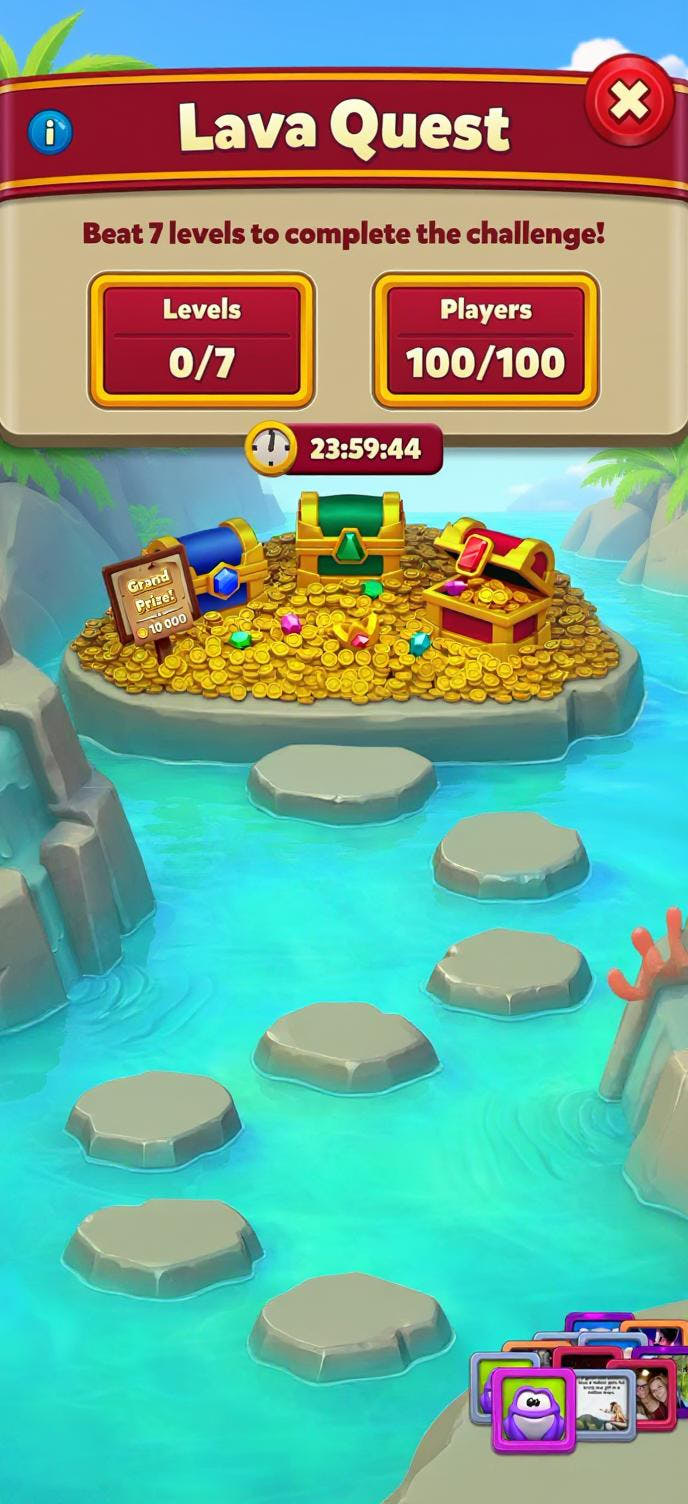 Tropical ocean setting